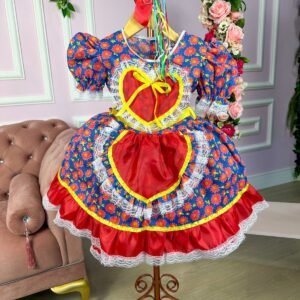 Vestido Junino Modelo 4 Estampa 2 TAMANHO:2 (VESTJUNMD4EST2T2)