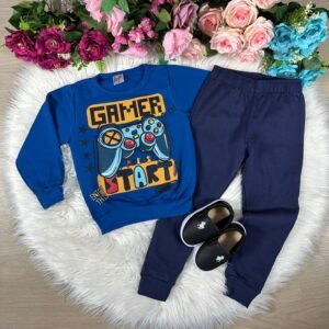 Conjunto Inverno Taita Kids Menino Game Over Azul Royal TAMANHO:4 (CNJINVTTKDSMNNGMOVAZLRT4)
