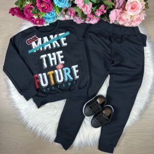 Conjunto Inverno Juvenil Taita Kids The Future Preto (CNJINJVTTKDMNTFTPRT)