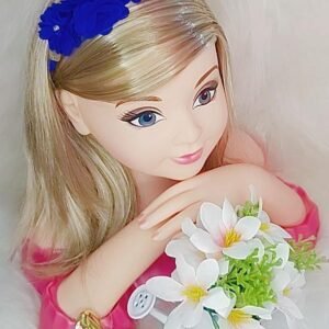 Faixa Belli Flor e Strass Azul Royal (FXBLLFLRSTSAZLRYL)