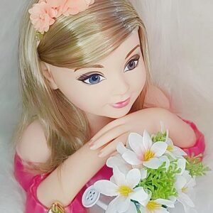 Faixa Belli Flor e Strass Salmão (FXBLLFLRSTRSSSLM)