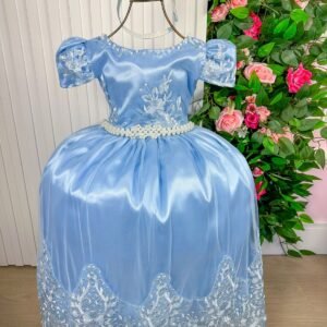Vestido Enjoy Longo Sofia Azul Bebê (VESTENJYLNGRNDDAZLBB2)