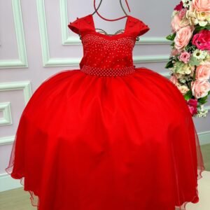 Vestido Giovanella/Giovanela Longo Valentina Vermelho TAMANHO:14;COR:Vermelho (VESTGVNLLMGVLNTVRMLT14)