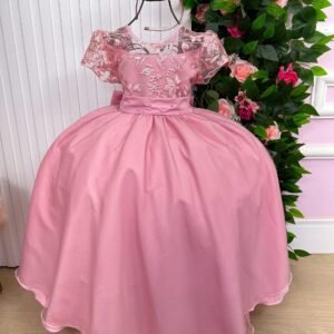 Vestido Giovanella/Giovanela Mariza Longo Rose TAMANHO:4;COR:Tonys Pink (VESTGINELLAMZARSET4)