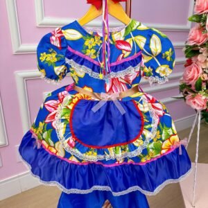 Vestido Junino Zaza Azul (VESZAZAAZUL)