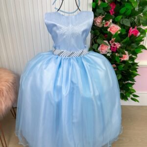 Vestido Marie Longo Larissa Azul Bebe (VESTMRIELNGLRSSAZLBB)