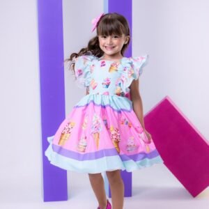 Vestido Tematicos Kids Doces - Doceria - Candy (VESTBNNCLBTMTDCDCRCAND)