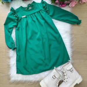 Vestido Ysa Kids Infanto/Juvenil Modinha Catarina Verde TAMANHO:10;COR:Apple (VSTDYSKDIFJVMCT10)