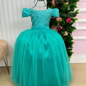 Vestido Enjoy Longo Gabriela Verde Tiffany (VESTENJLNGGBRILAVRDTFFNY)