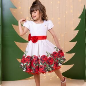 Vestido Banana Club Fernanda Branco Floral (VESTBCBNANDABRNCORAL)