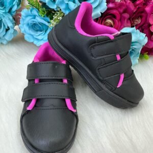 Tenis D Milan Vivi Preto Com Rosa (TNSDMLPRTCPINK)