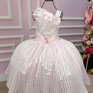 Vestido Lorenzetti Rosa Bebe Peito Flores (VESTLRZTRSBBFLR)
